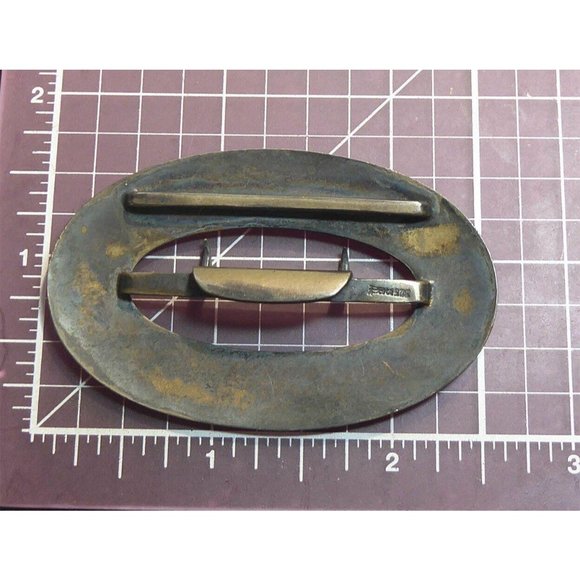 Antique Signed David Andersen Sterling Silver Purple Enamel Belt Buckle Old Mark - Picture 5 of 5